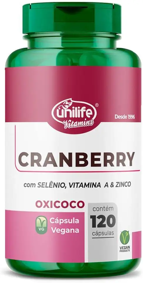 Cranberry Oxicoco Unilife 500mg 120 Cápsulas