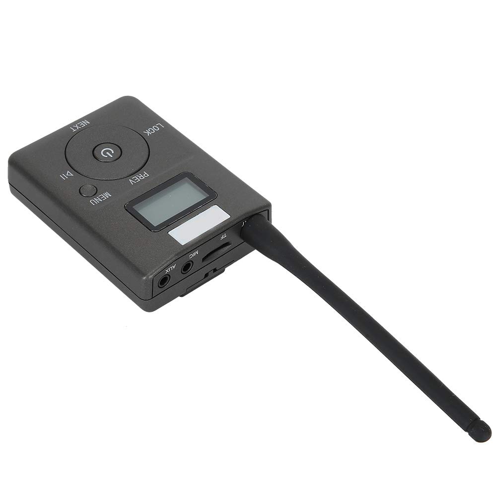 Trasmettitore FM, Trasmettitore FM wireless portatile a bassa potenza da 3,5 mm, Adattatore audio con slot per scheda TF per autoradio da viaggio a casa