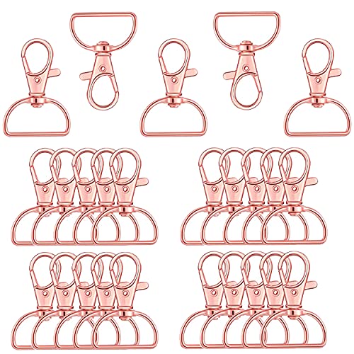 Pack De 25 Ganchos A PresióN, Cierres De Rosca De 25 Mm Para Llaveros, Ganchos Giratorios De 360°, Hechos De Metal, Para Bolsosaccesorios Hechos A Mano De JoyeríA Cover