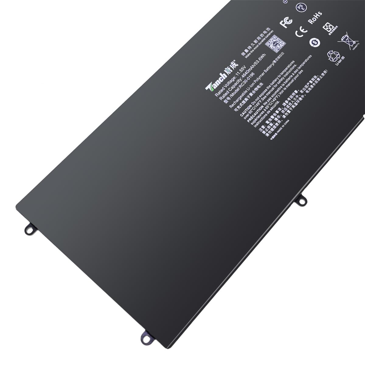 Tanch Batteria per computer portatile RC30-0196 per Razer Blade Stealth (2016) v2 RZ09-01962 Blade Stealth 2017 RZ09-01963E31 Blade Stealth (i7-7500U) 11,4V 4640mAh 53Wh
