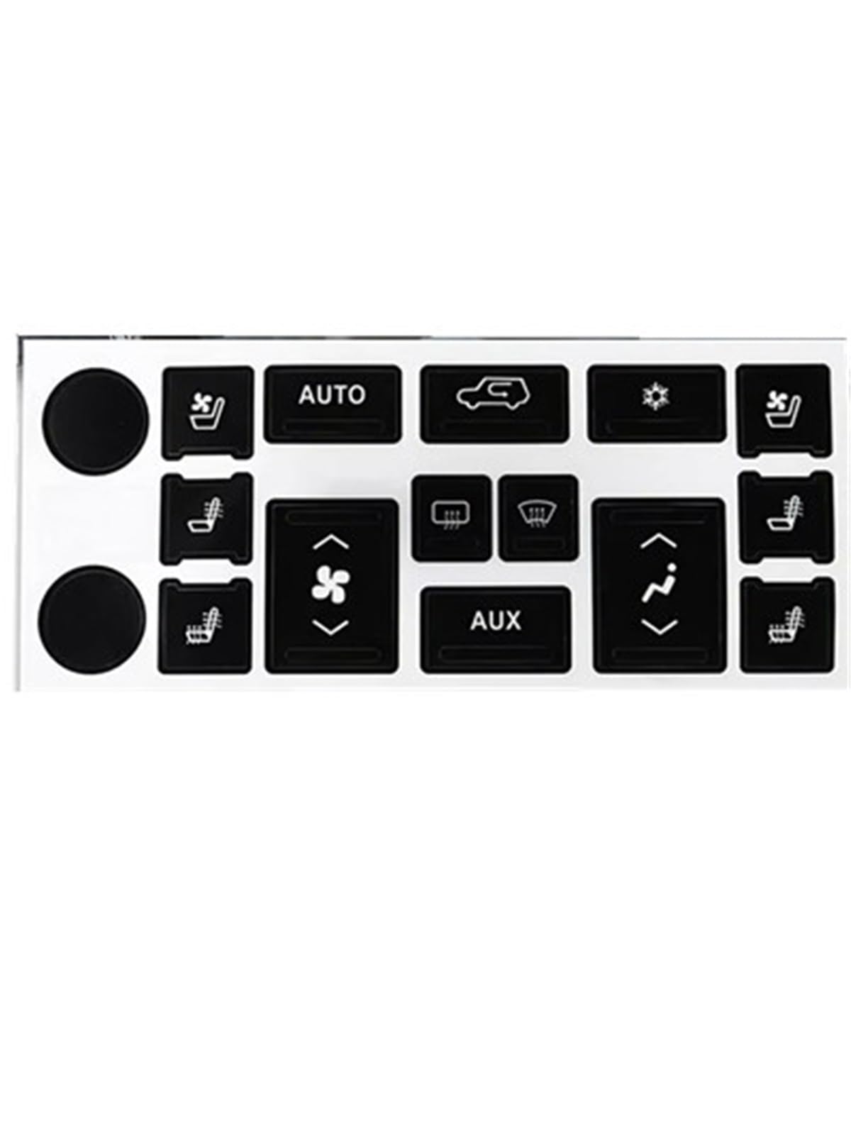 Button Trim Compatible with Cadillac for Escalade for EXT for ESV Car Dashboard Air Conditioning Controls and Radio Buttons and Stickers