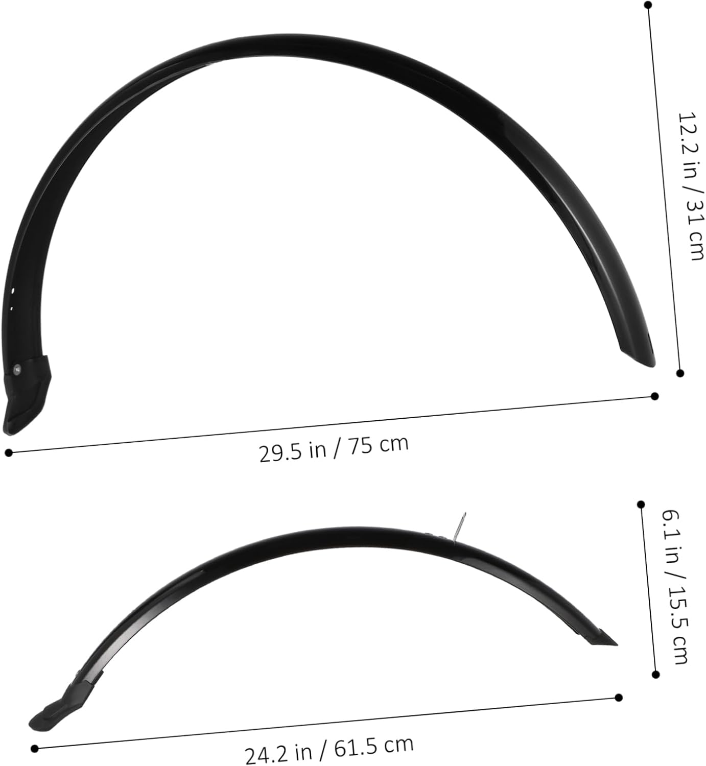 HANABASS 1 Set Mountain Bike Bicycle Mud Guards Tire Mud Guard Mountain Bike Mud Flap Cycling Accessory Bike Mud Guard Front Rear Bike Rear Bike Accessories Abs Plastic Random Color