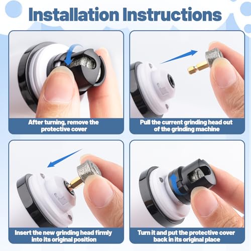 Heusom Groom Pro Nail Grinder – Dog Nail Grinder with 3-Speed Adjustment, Built-In LED Light, USB Rechargeable Design, and Replaceable Grinding Heads, Suitable for Both Dogs and Cats - Image 5