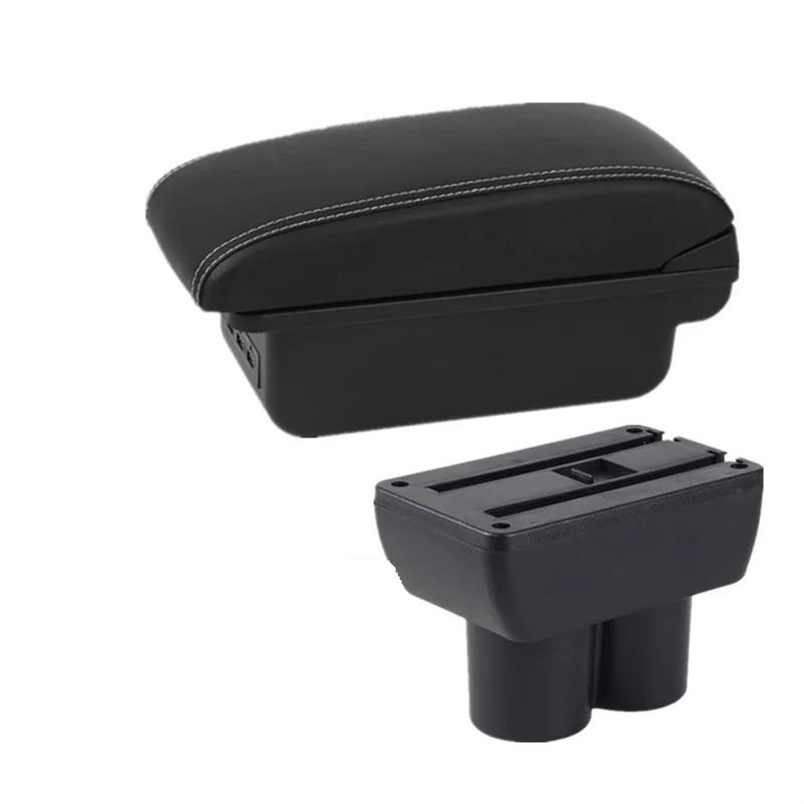 NOHEEU Car Interior Dedicated Armrest Box 1999-2018 Retrofit Parts Center Storage Accessories For Jimny(B1 white line 3USB)