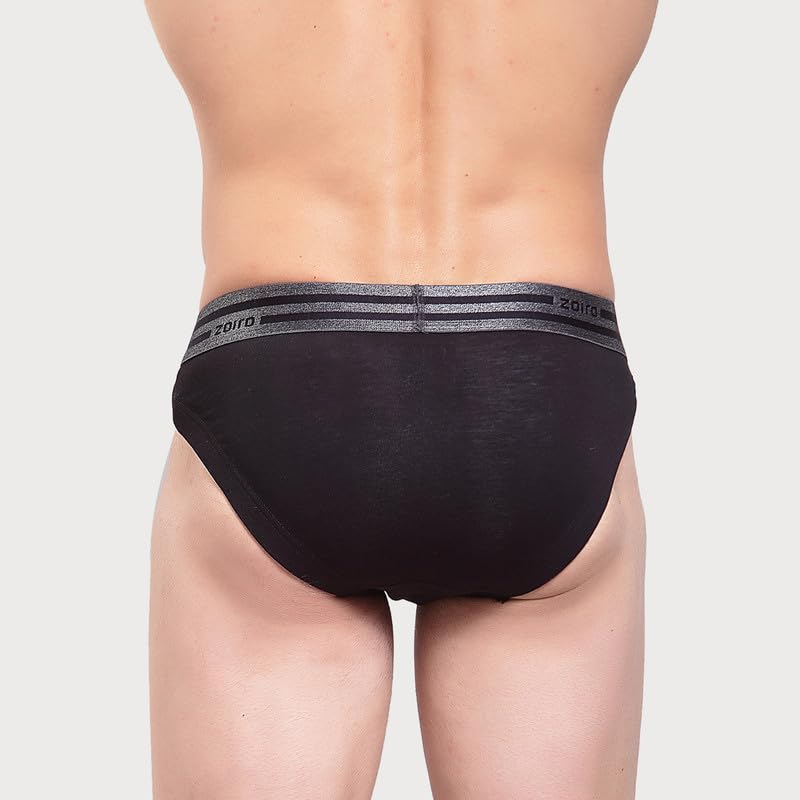 Image of Zoiro Men's Cotton Blend Solid Sports Brief (Pack of 2) |Colours May Vary