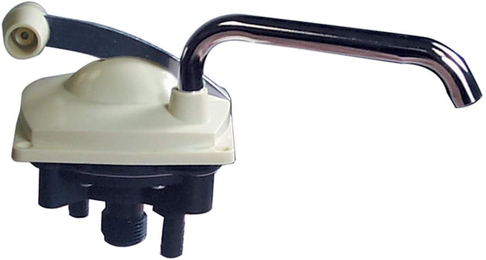 131-4CW 3-Way Low Boy Pump - Pump, White, 4 inch x 4 inch x 2.5 inch