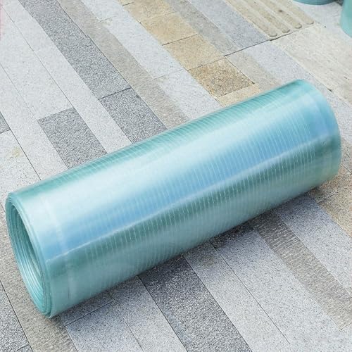 Lastra Policarbonato Trasparente, 1mm Coperture per Tettoie Esterno in Policarbonato, Rotolo Pannelli Plexiglass Antipioggia per Pensiline Serra Tetto(60x200cm)