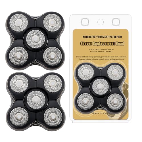 Image of Shaver Replacment Heads Compatible with Remington Balder RX7/XR1600/BOSS XR7120 and XR7100 Head Shaver (2 Pack)