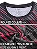 APTRO Men’s T-Shirts Gym T Shirts for Men Moisture Wicking Athletic Breathable Running Tops Quick Dry Short Sleeve T-Shirt Red Stripe Black XXL #3