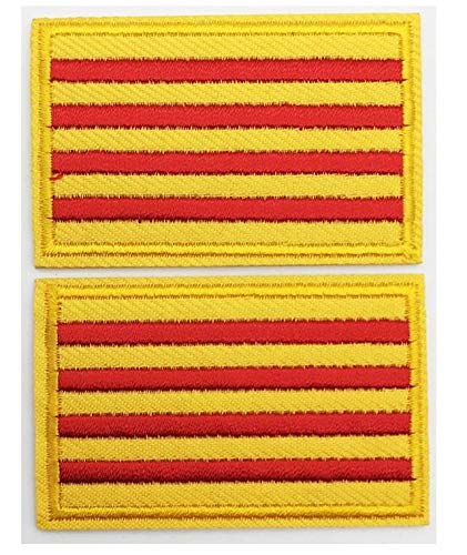 Parche Bordado Bandera Cataluña 5.5cm Para Planchar o Coser