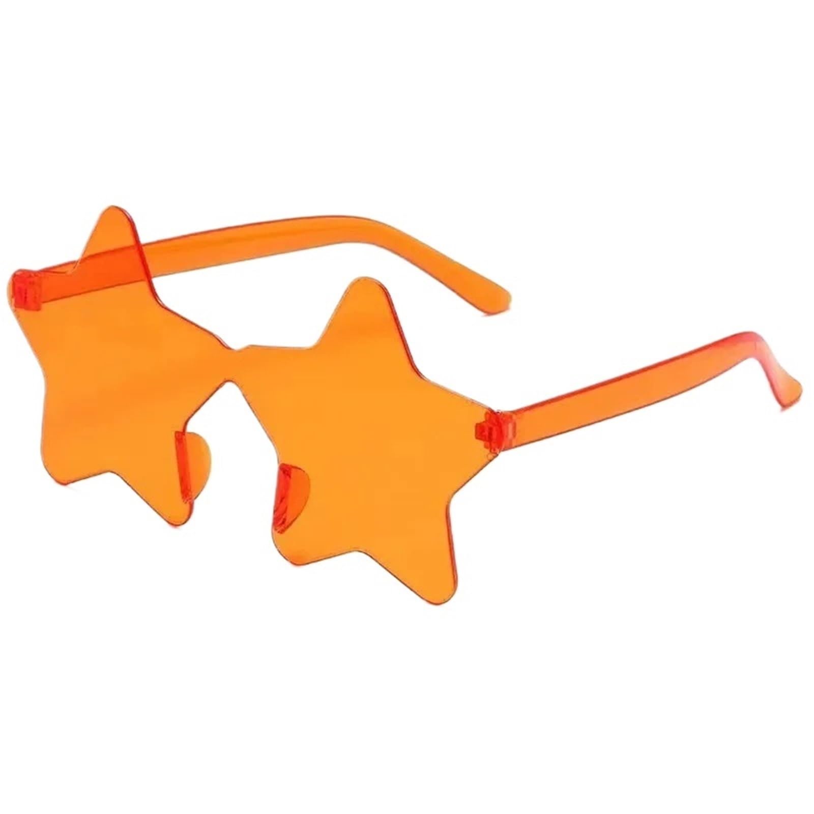 20pcs Borderless Five-Pointed Star Sunglasses Candy Color Sun Glasses Outdoor Hip-hop Eyewear For Night Out Party