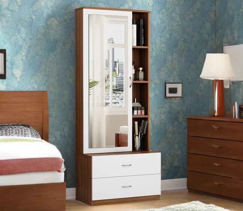 illfordd furniture Dressing Table with Mirror and Storage for Bedroom/Dresser