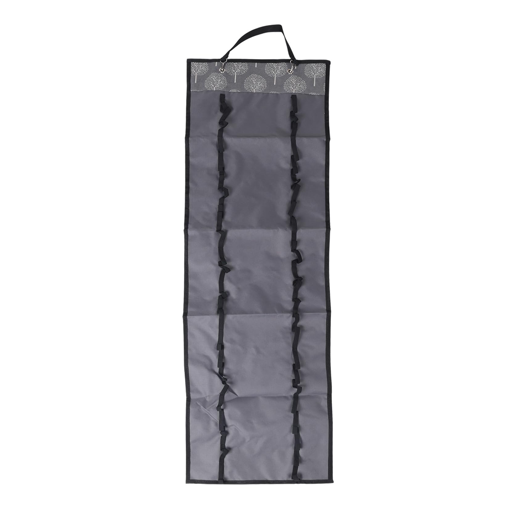 qimoi Vinyl Roll Holder with 48 Compartments, Vinyl Roll Storage Organizer Wall Craft Room Organizers and Storage Gray Tree