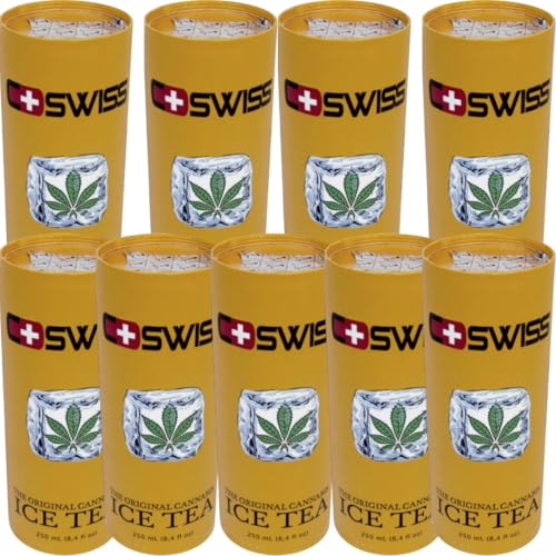 CSwiss The Original Ice Tea Eistee & Teemischgetränke 250 Mililiter x 9 STÜCK mit Pufai Grocery Überraschungsgeschenk