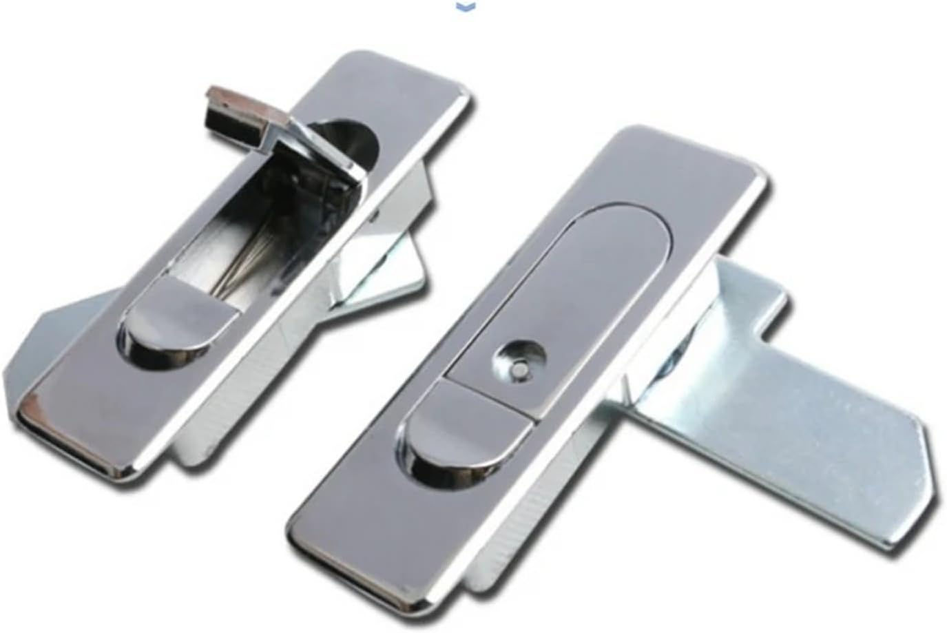 Plane LoPush Button MS509 Handle Panel Door Locks MS503 Box Lock MS603 1Pcs(MS509 Silver Plated,with Key)