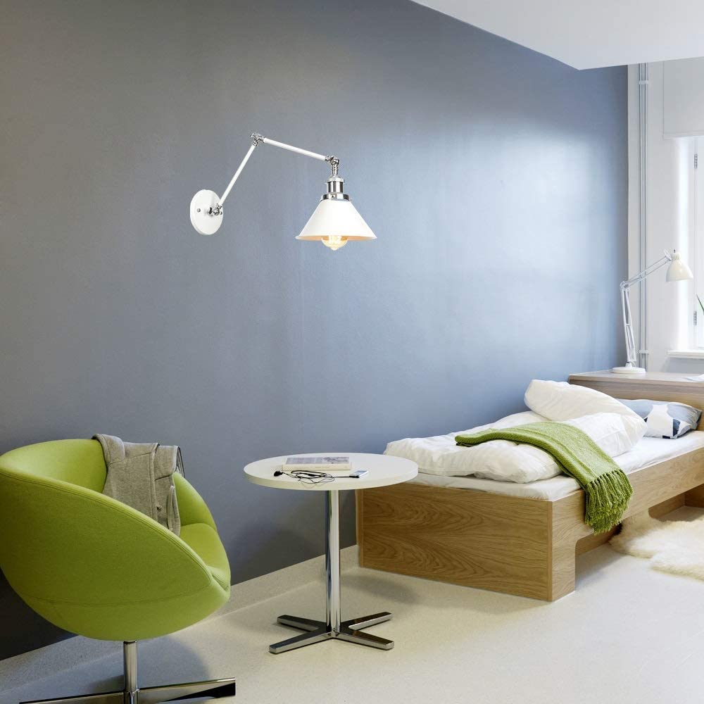 Amazon.co.jp: スイングアーム壁掛け照明器具 工業用 調節可能 ロング