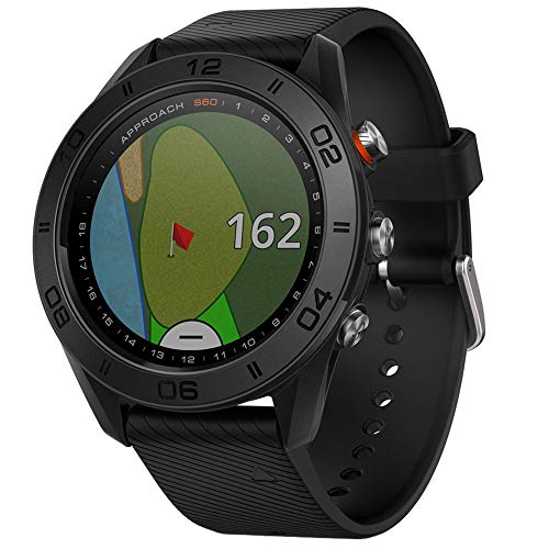 Garmin-Approach-S60-Golf-Watch-Black-with-Black-Band-010-01702-00-Deco-Essentials-Approach-S60-Screen-Protector-2-Pack