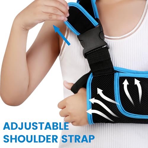 Image of Kids Arm Sling Shoulder Immobilizer, Rotator Cuff Support Brace