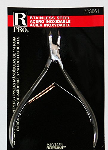Cuticle Nippers Professional 1/4-JAW - Stainless Steel - Revlon Packaging