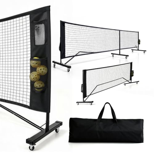 Flycoop Portable Pickleball Net Set with Wheels