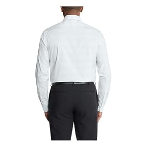 Calvin Klein Mens Dress Shirt Non Iron Stretch Slim Fit Check