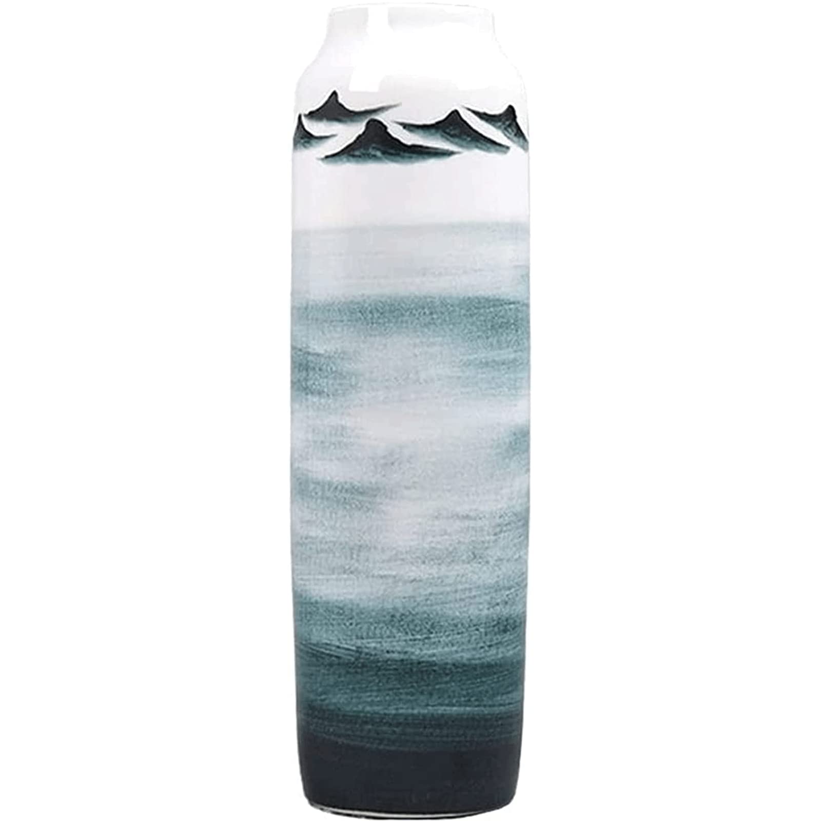 Ngdfgr As Known Fashion Adornment Vase Simple Chinese Ceramic The Vase Office Desktop Restaurant Decoration Retro Flower Vases Ideal Shelf Decor Decoration (A),A