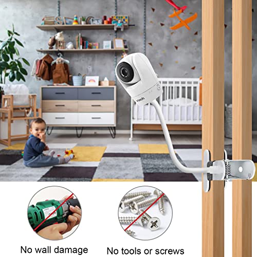 Pacote com 2 suportes flexíveis para monitor Owlet Duo Baby e Owlet Cam sem ferramentas ou danos na