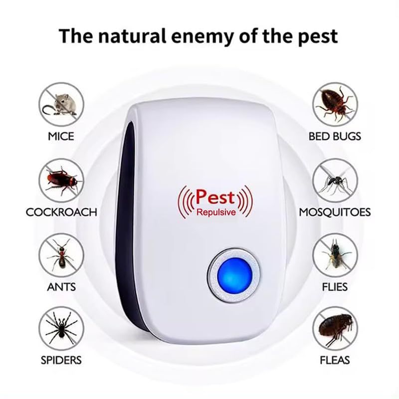 Image of Ultrasonic Electric Pest Repellent Machine to Repel Lizard, Rat, Cockroach, Mosquito, Home Pest & Rodent Repelling Aid for Reject Ants for Reject Insect Mosquito Killer (Pack of 01)