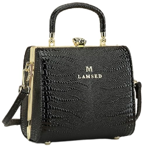 Crocodile Pattern Leather Women's Bag Top Handle Satchel Handbags Evening Bag Purses Small Hard Box Shoulder Messenger Bags2