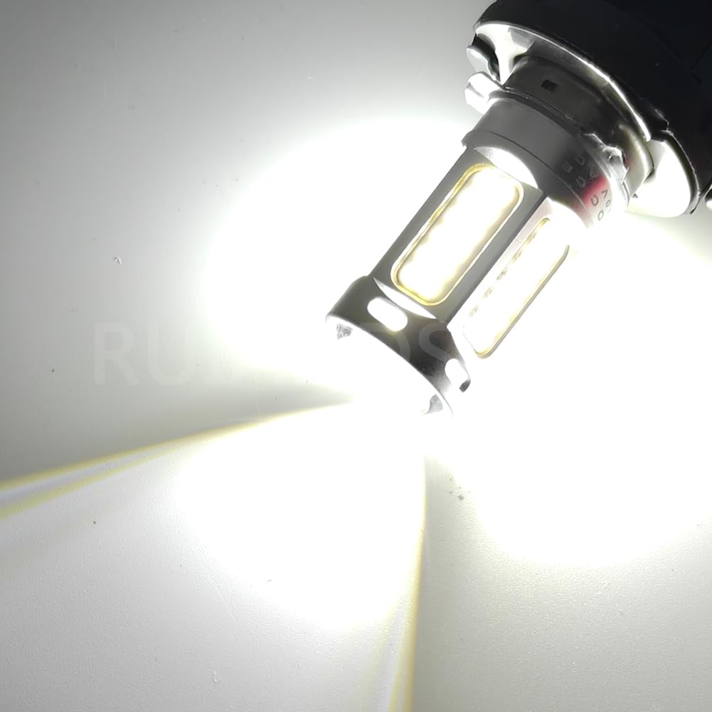 Ruiandsion Luces Antiniebla LED H11B, Conjunto de Chips 2016 69SMD Superbrillante Blanco CA/CC 10-30V 12V 24V Sin Polaridad, Instalación Directa para Luces Antiniebla y DRL, Paquete de 2