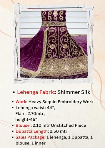 Image of Heavy Embroidery Work Semi Stitched Shimmer Silk Rajputi Poshak For Women Rajasthani Lehenga Choli