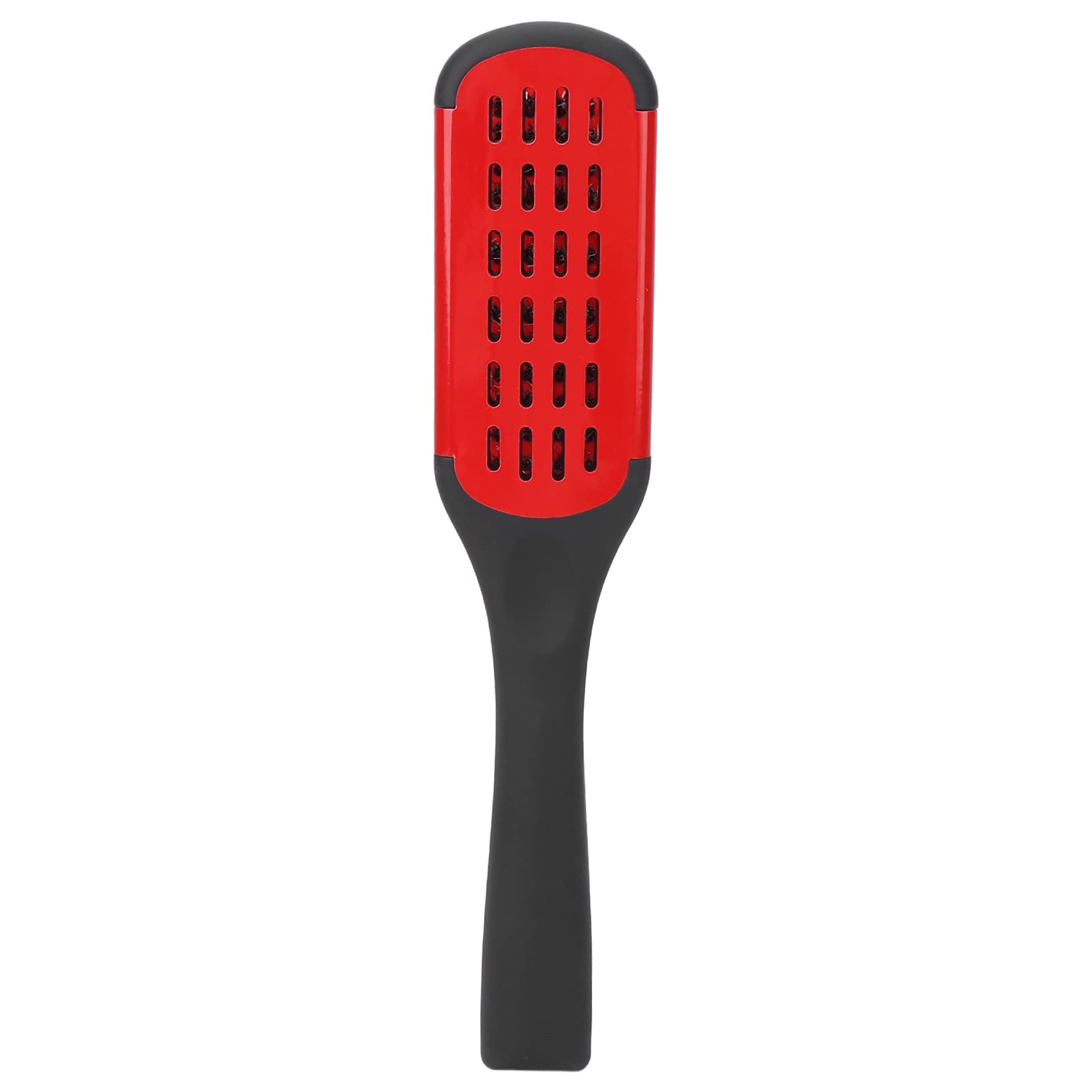 Generic Seda de la Cara de Doble Cepillo, Herramienta de Peinado para el Cabello para Enderezar el Cepillo para Hombres para que las Mujeres Mejoren la Salud del Cabello (rojo)