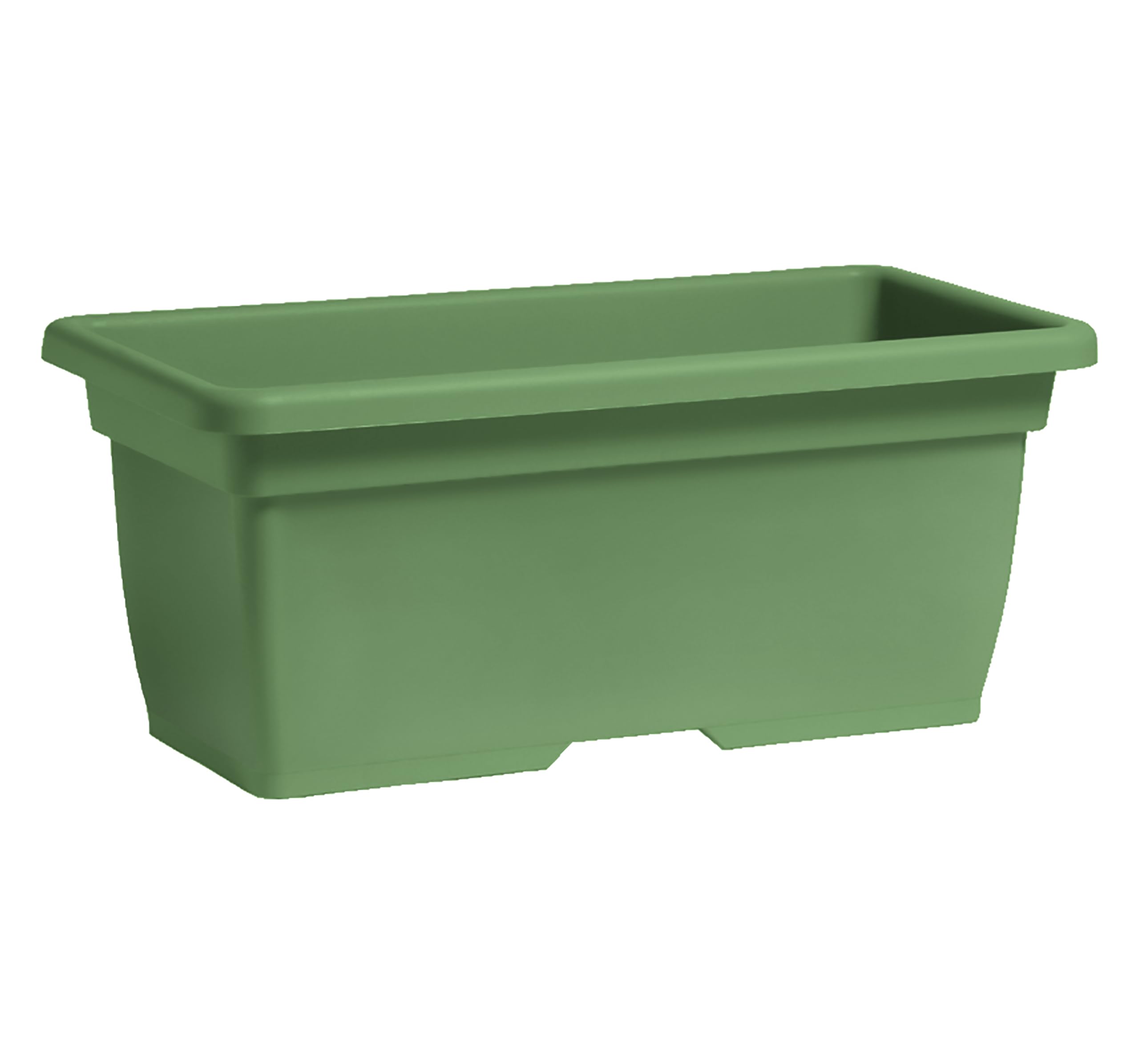 Nicoli vaso fioriera da esterno in polipropilene, con sottovaso, per piante o fiori, vaso rettangolare per balcone, giardino, terrazzo (Verde, 80 cm con carrello)