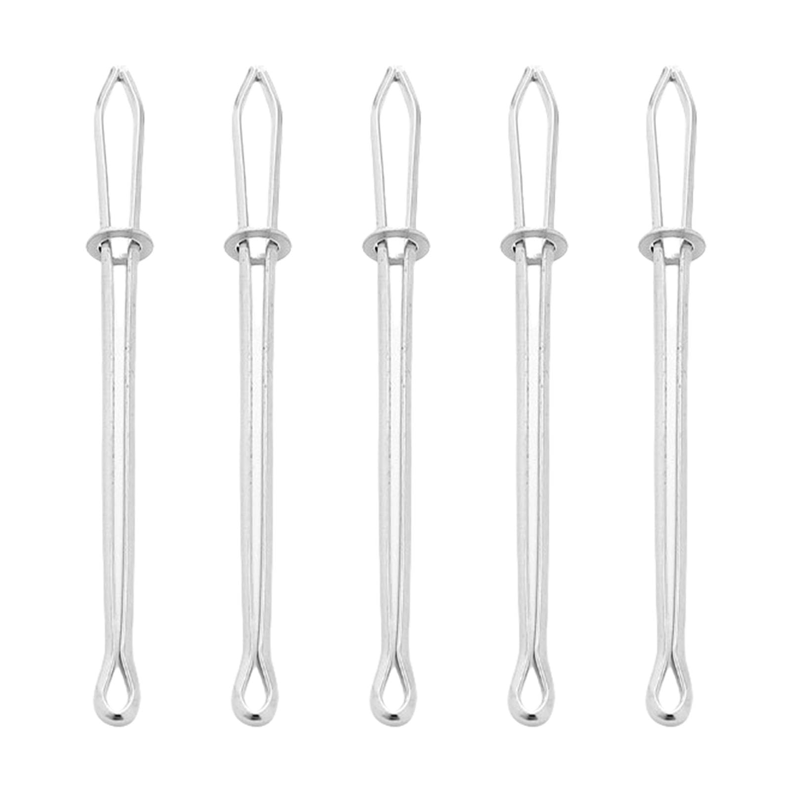 Hattba 5Pcs Drawstring Threader Elastic Cord Insertion Clip Elastic Rope Drawstring Threader Sewing Tool For Hoodies Clothes Cord Guide Tool