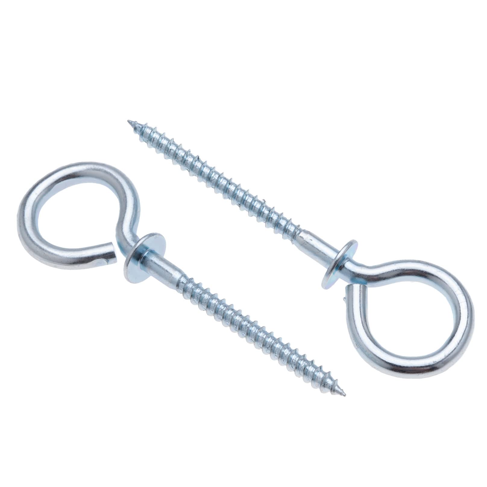 4.5x85mm Screw In Vine Eyes With M8 Wall Plug, Ring Screws With