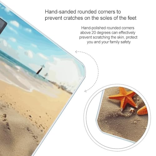Báscula digital de baño con diseño estrella de mar miniatura 4