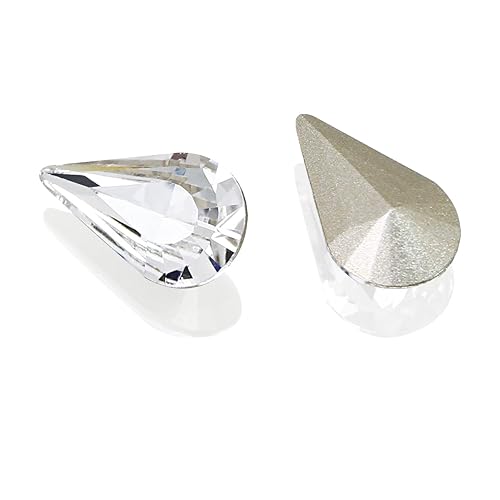 Miniatura 7 de DONGZHOU 72 piezas de diamantes de imitación de cristal con forma de mezcla de diamantes de imitación, piedra de fantasía para coser en diamantes de