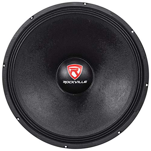 Rockville RVW1800P4 1800w Raw DJ Subwoofer 4 Ohm Sub Woofer 107OZ Magnet, 18