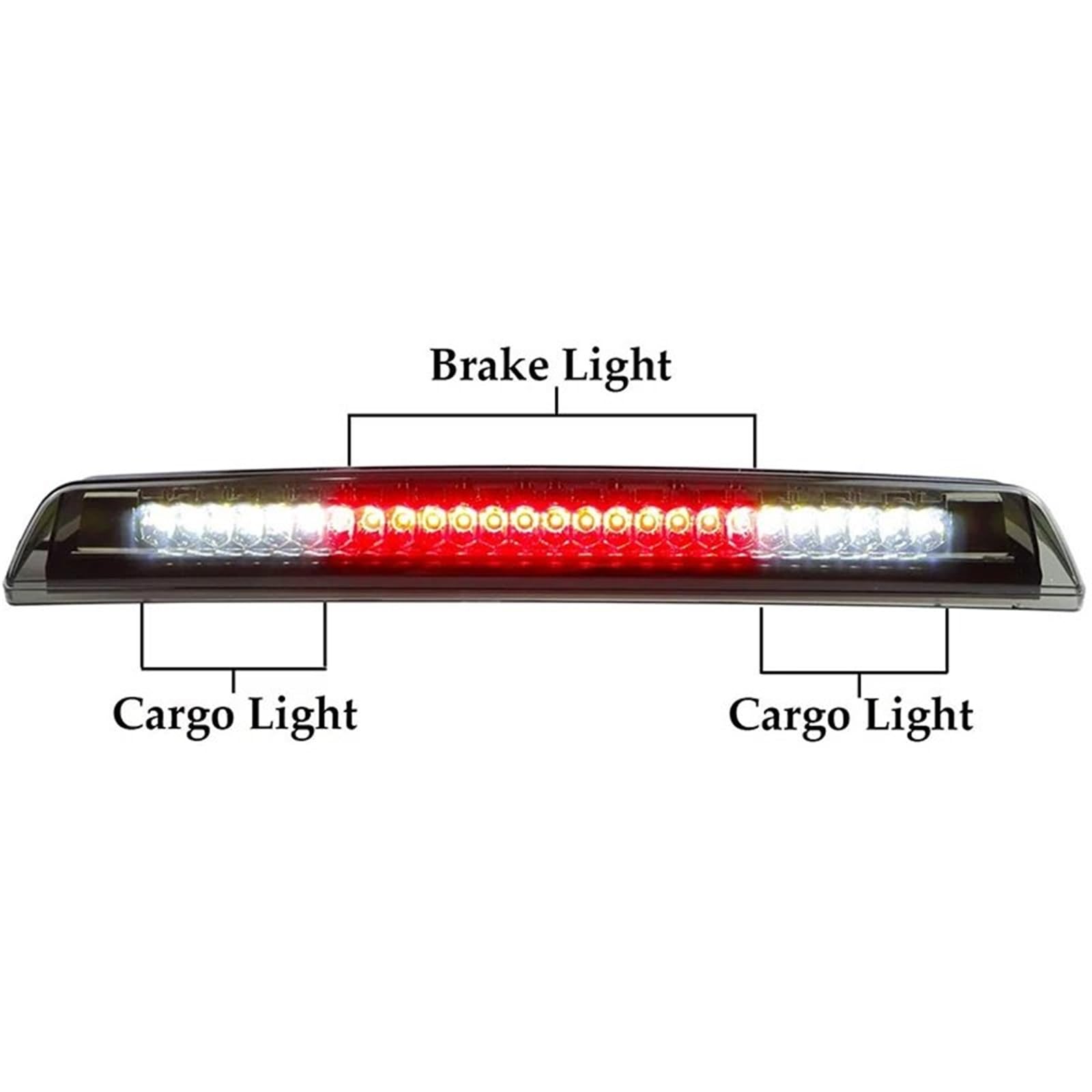 Terza Luce Stop Auto LED Terza Luce Freno Per Nissan Per Titan Per Frontier 2005-2021 3RD Coda Luce Freno Nero Freno Arresto Lampada Di Coda Luci Terzo Stop