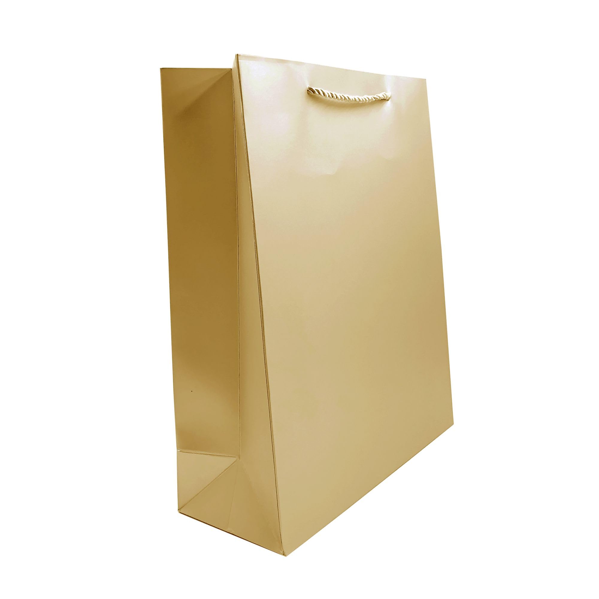 DEEPTAGS Paper Gift Bags for Gifts, Return Gifts, Carrying, Packaging, Shopping, Party Favor Bags, Wedding - Metallic Gold, Small Size - 12 PCS (B0D5CMN3NT) Amazon Price History, Amazon Price Tracker