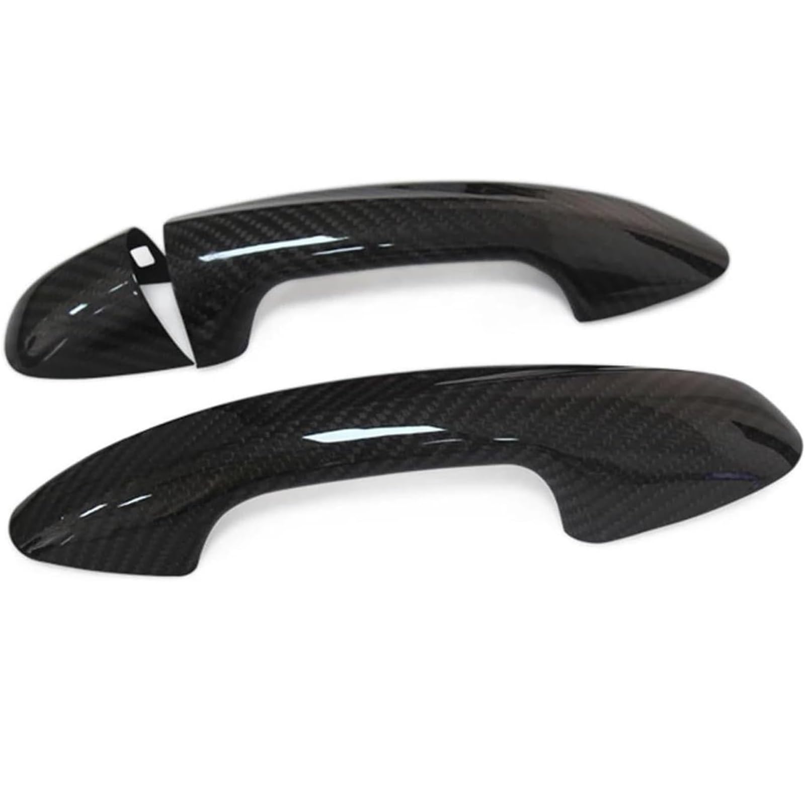 Glymzoi Car Exterior Door Handles Car Exterior Door Handle for Benz S-Class W222 2014-2020 Accessories Real Carbon Fiber