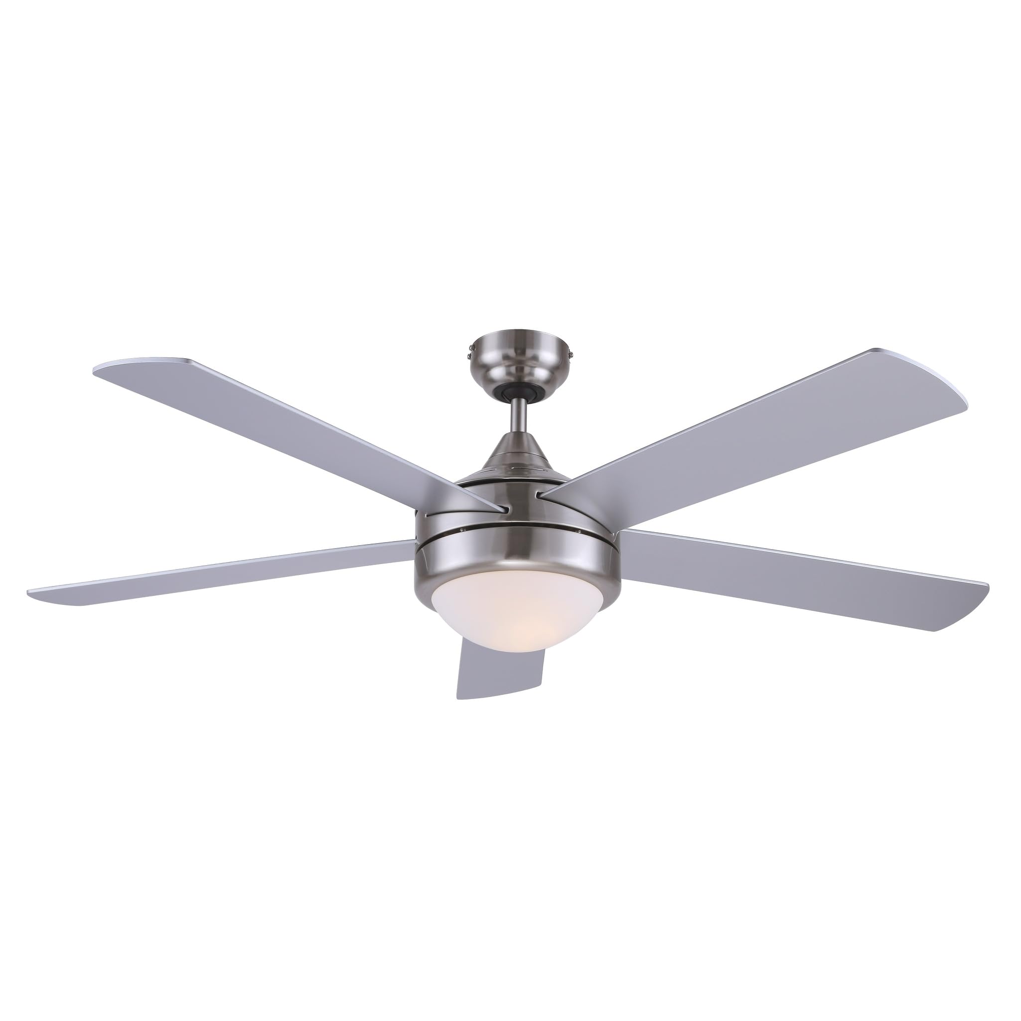 Canarm Preston 52-Inch Ceiling Fan, Brushed Nickel, Reversible
