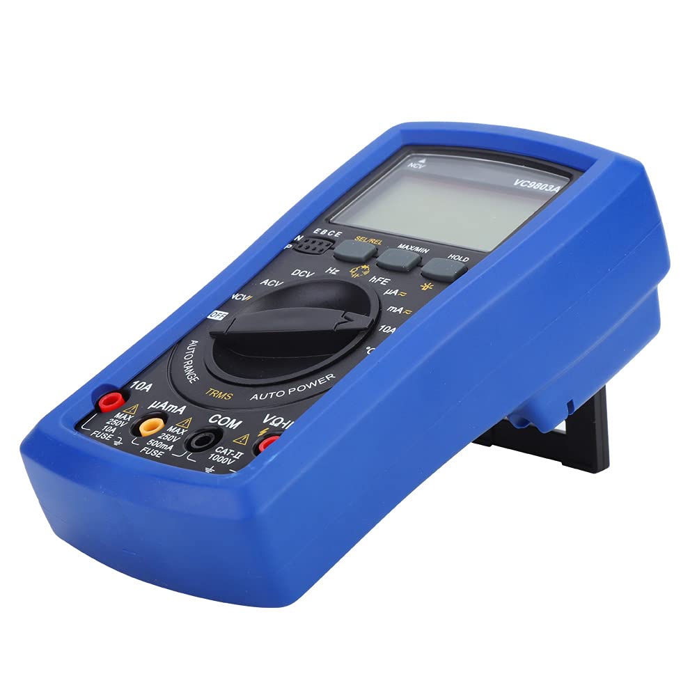 Multímetro Digital Multímetro RMS Verdadero ABS Rango Automático 3999 Recuentos CA CC 1000 V 10 A Frecuencia Capacitancia Temperatura 14 ° F A 482 ° F para Electricistas Reparación del Hogar