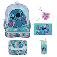 BIOWORLD Womens Kid Lilo & Stitch Backpack Set (Little Kid/Big Kid) Purple Onesize