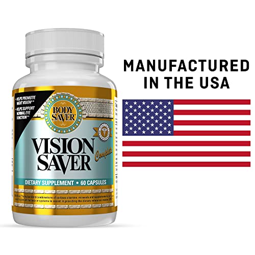 Body Saver Areds 2 Eye Supplements For Adults W/Luetin, Zeaxanthin, Bilberry & Coq10 | Areds 2 Zinc Free Formula | Supports Eye Strain, Dry Eyes, And Vision Health Lutein Blend Areds 2 #TOP6