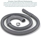 Premium Replacement Washing Machine Drain Hose (6 Feet) Heavy-Duty Water Support | Flexible, Corrugated Design | Quick & Easy Installation | Incl. Steel Clamp