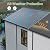 Greesum 8x10FT Resin Outdoor Storage Shed with Floor and Windows, All Weather Plastic Shed with Lockable Door & Vents for Garden, Backyard, Lawn, Light Gray