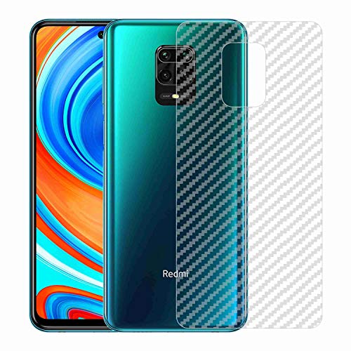 Image of Compatible with Redmi Note 9 Pro Max Back Screen Protective Film Carbon Fiber Skin Transparent Screen Guard Sticker