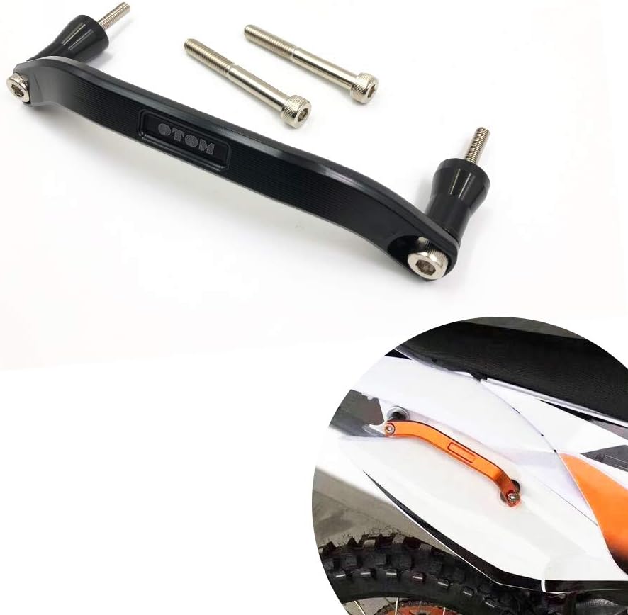 OTOM Motocross Rear Grab Rail Handle Motocycle Dirt Street Bike CNC Handgrip for KTM SX125 150 SX250 SXF250 350 450 XC150 250 300 (Black)