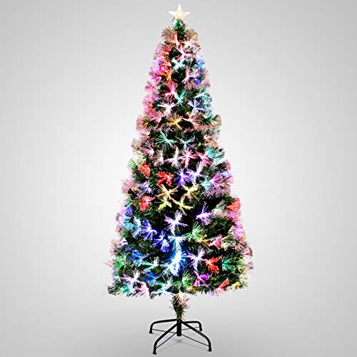 7FT Artificial Fiber Optic Multicolor Christmas Tree